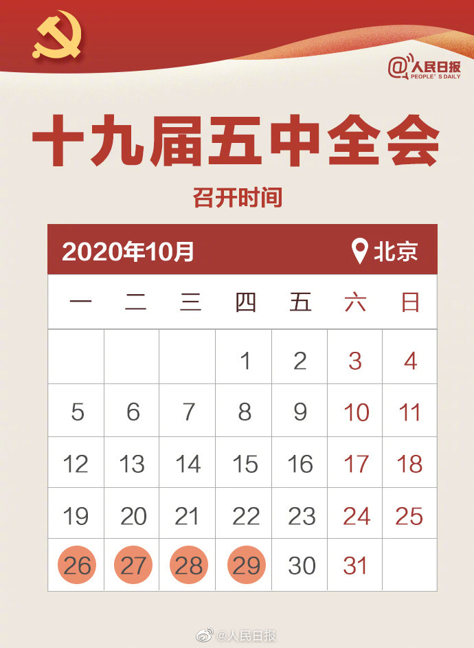 公務員考試時政：九圖帶你了解十九屆五中全會